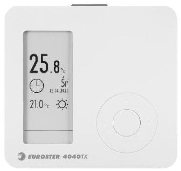 Regulator temperatury Euroster 4040TXRX bezprzewodowy z gniazdemBezprzewodowy regulator temperatury