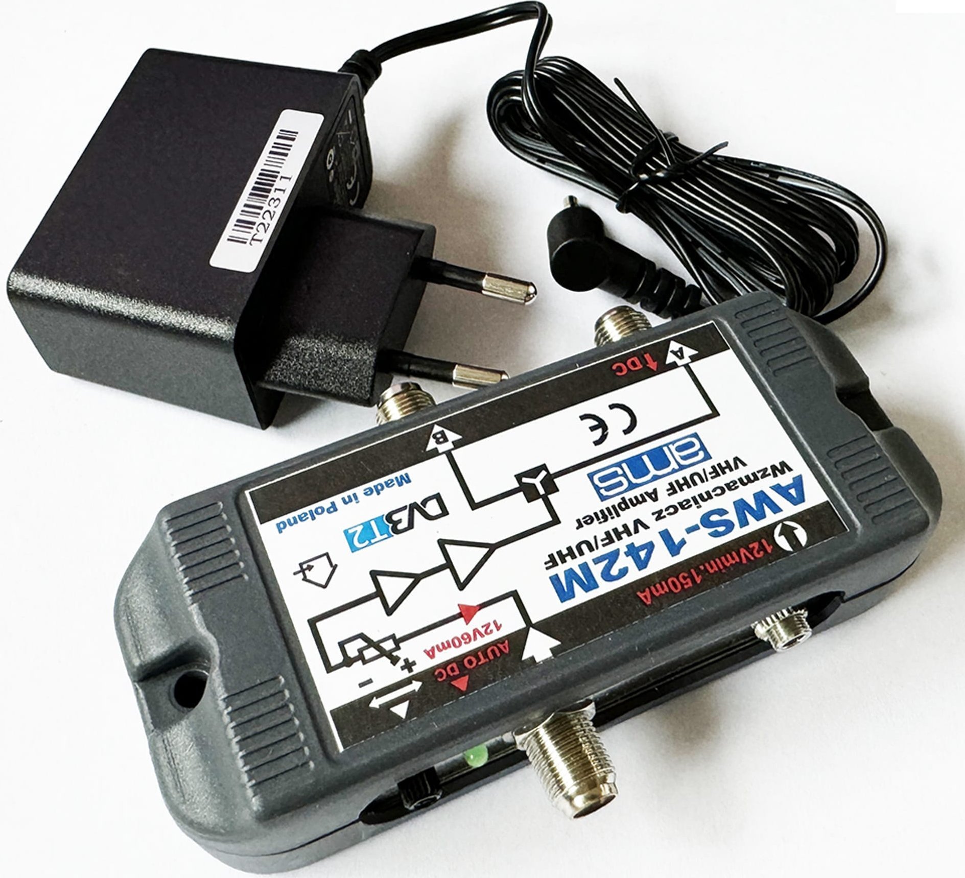 Tuner TV AMS Wzmacniacz antenowy telewizji naziemnej (AWS-142M)