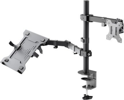 Goobay Uchwyt do monitora z ramieniem na laptopa Flex, czarny