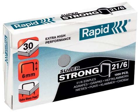 Rapid Zszywki Strong 21/6, 1000 sztuk (24867700)