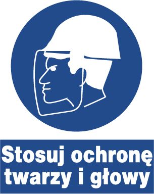 Mój dom Zno-18 -Znak Nakazu- Stosuj Ochronę Twarzy I Głowy