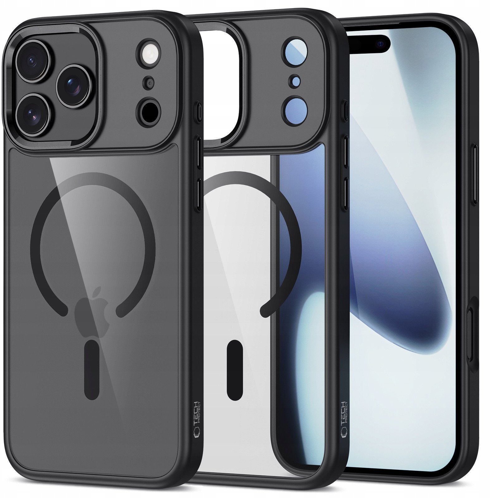 Etui Tech-Protect Magmat MagSafe do Apple iPhone 17 Pro Max Black/clear