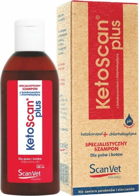 ScanVet SCANVET Ketoscan plus 100ml (ketokonazol+chlorheksysyna)