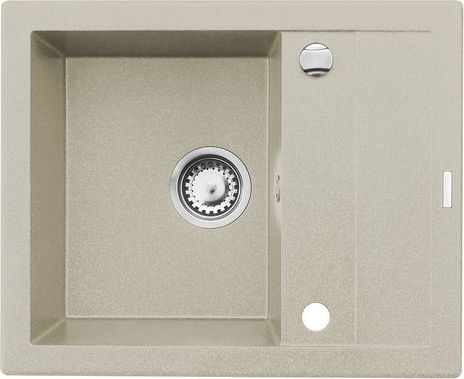 Zlewozmywak Pyramis Zlewozmywak 1-komorowy Sparta z ociekaczem 59 x 40cm bezowy (070073601)