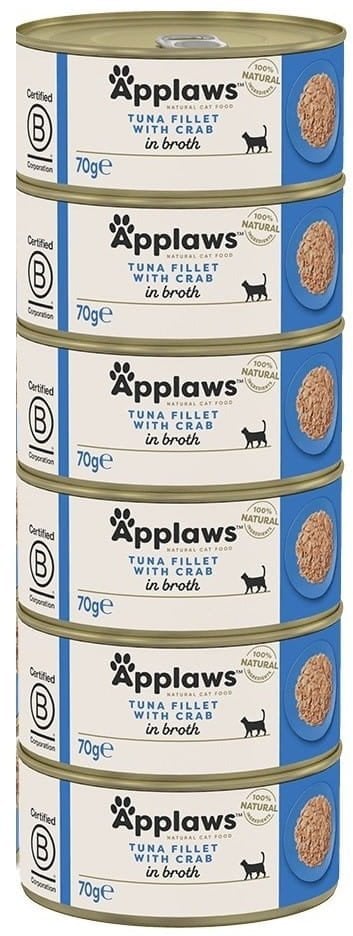 Applaws Cat Tin Tuna with Crab 6x70g