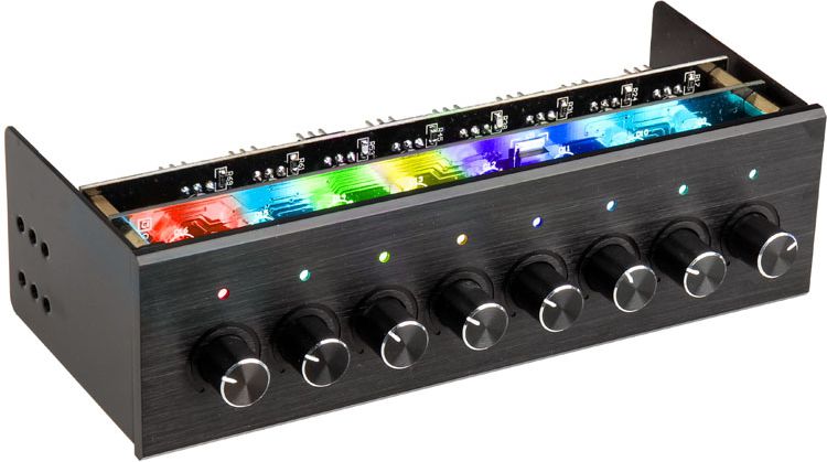 Lamptron Kontroler wentylatorów 8 sztuk, 5.25" (LAMP-FC0010H)