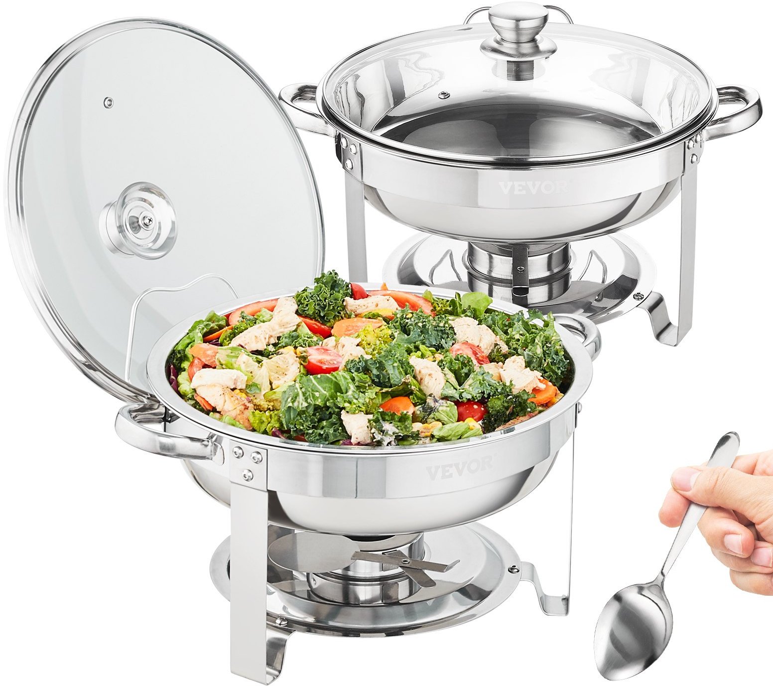 Pogrzewacz do potraw bemar okrągły 3,5 L 2 sztuki