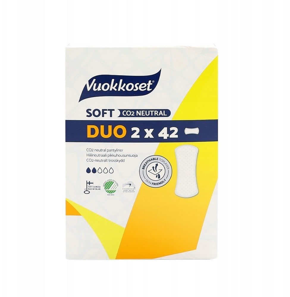 Vuokkoset SOFT Wkładki higieniczne, 2 x 42 szt.