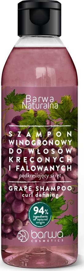 Barwa BARWA Naturalna Winogrono Szampon podkreślający skręt do włosów kręconych i falowanych 300ml