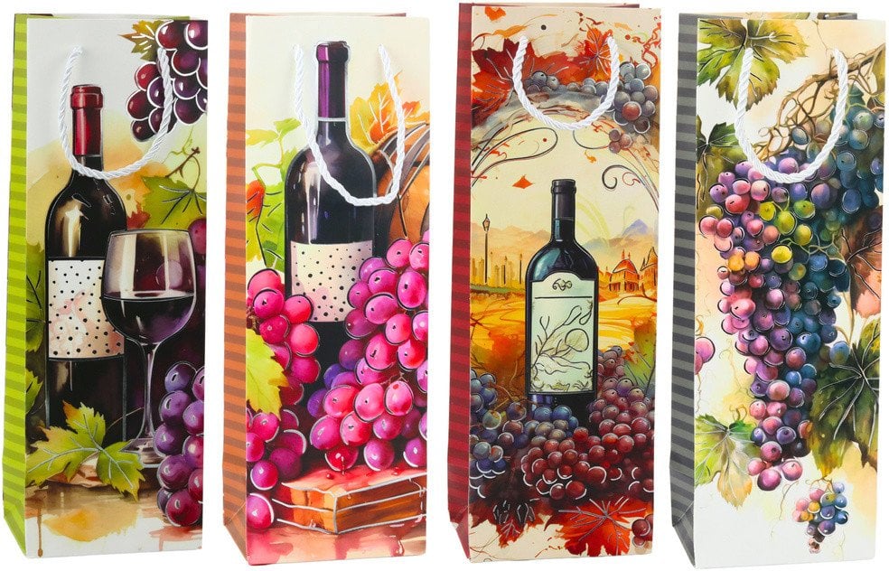 Torba Prezentowa Na Wino Butelkę Papierowa 35 x 12 x 9 cm