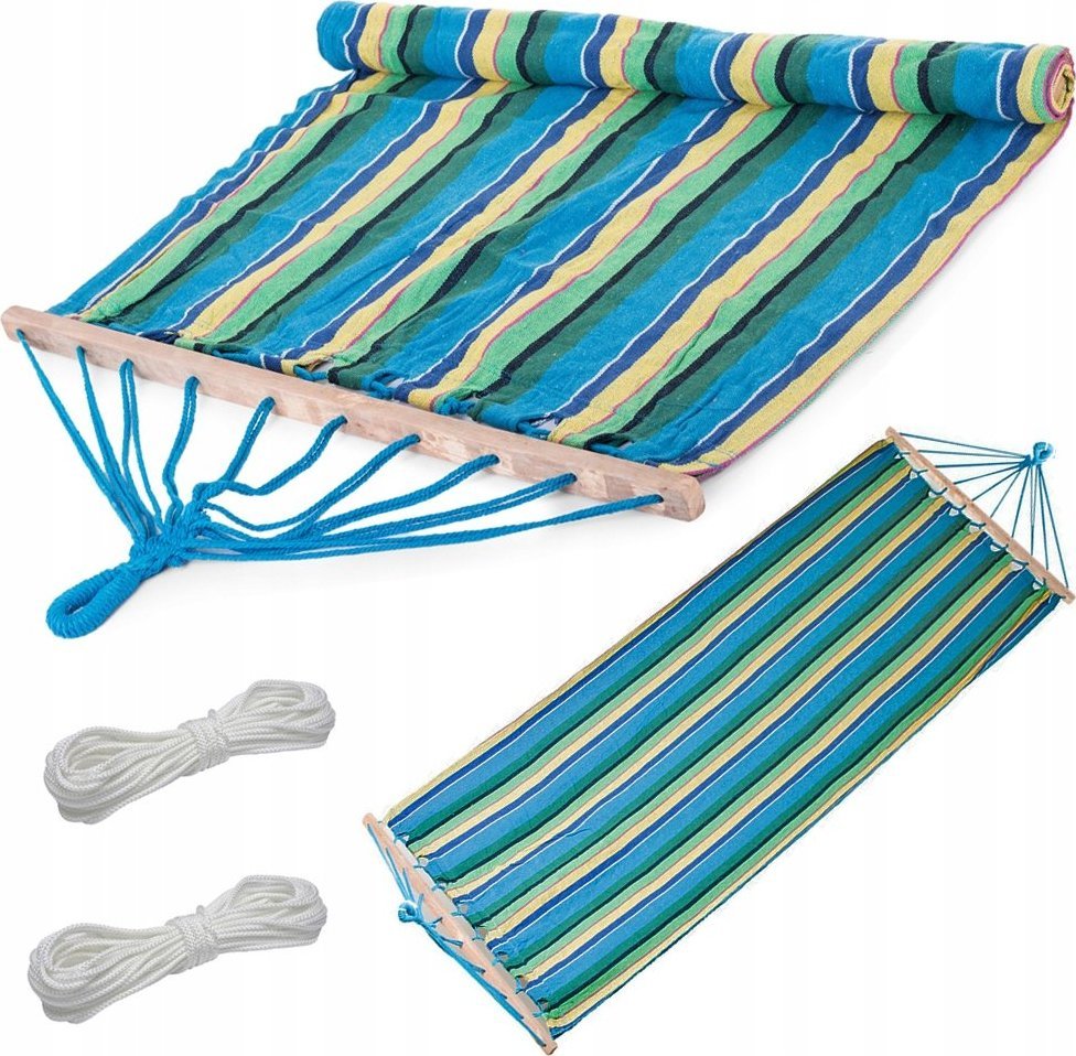 Verk HAMAK OGRODOWY ZE STELAŻEM WISZĄCY BUJAK Z LINKAMI