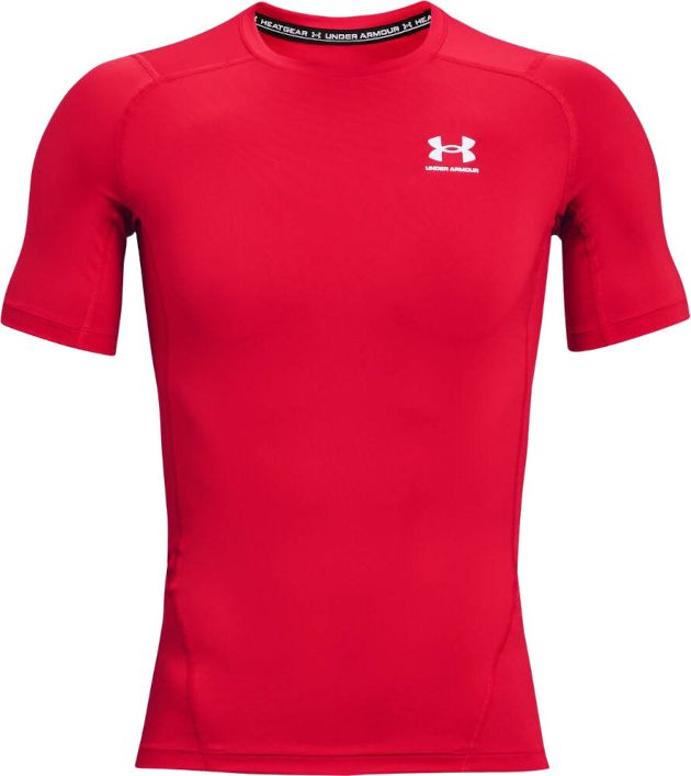 Under Armour Koszulka Heatgear Armour Short Sleeve 1361518-600 Czerwone XL