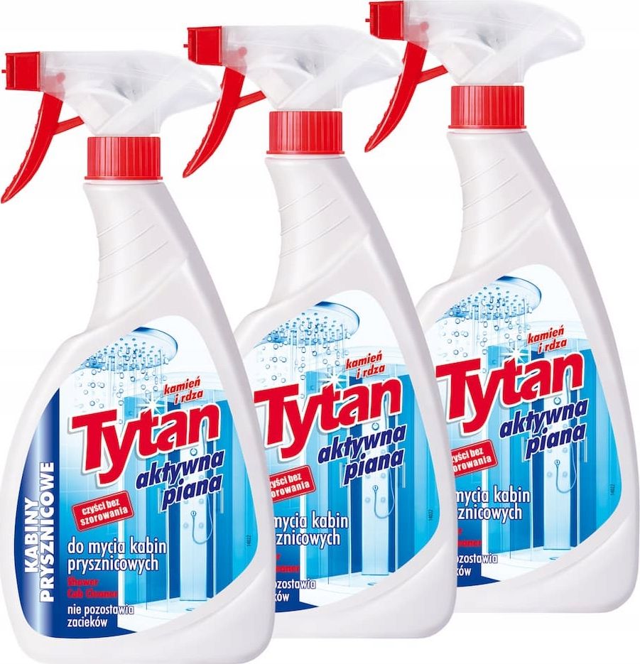 Tytan PŁYN DO MYCIA KABIN PRYSZNICOWYCH TYTAN 3x500G MIX