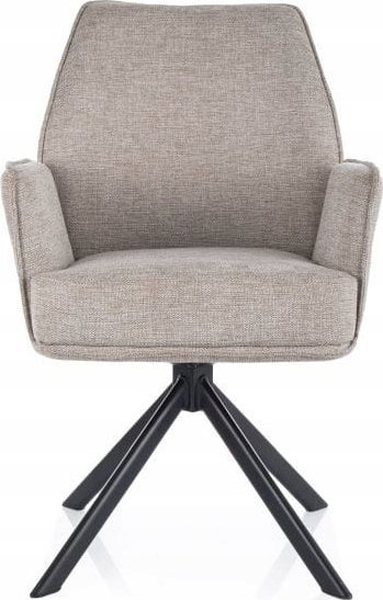 Signal Krzesło z podłokietnikami HUGO BREGO jasny beż