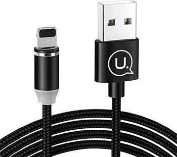 Kabel USB Usams USB-A - Lightning 1 m Czarny (63737-uniw)
