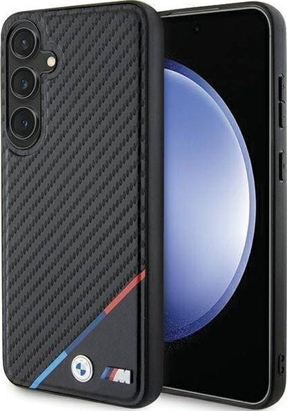 BMW BMHMS24S23PUDTK S24 S921 CZARNY/BLACK HARDCASE CARBON TRICOLOR LINE MAGSAFE standard