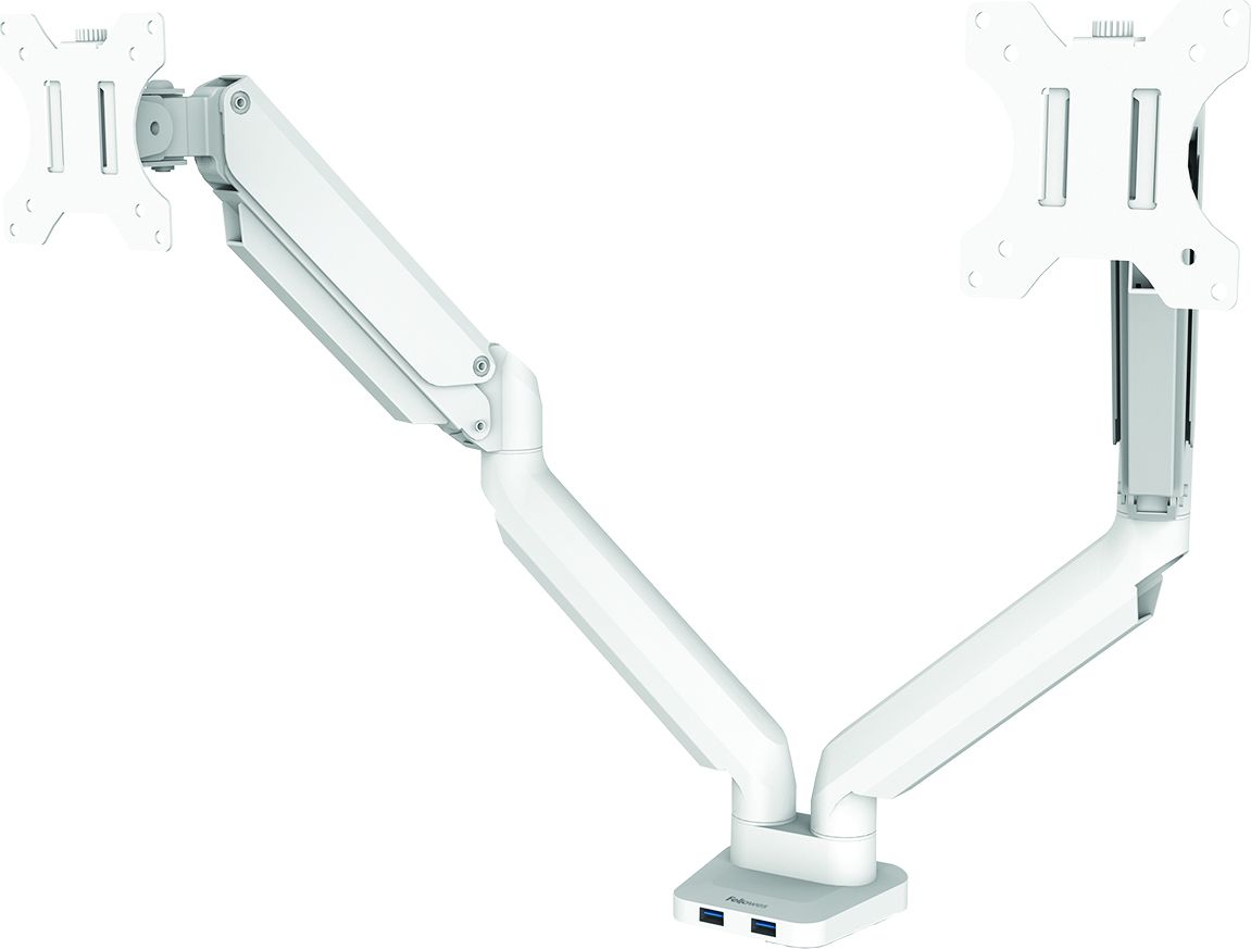 Fellowes Uchwyt biurkowy na 2 monitory do 32" Platinum (8056301)