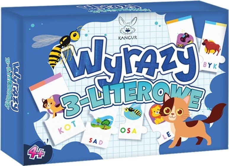 Kangur Wyrazy 3-literowe Puzzle 40575