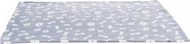 Trixie Kenny, kocyk, niebieski, plusz, 150 × 100 cm