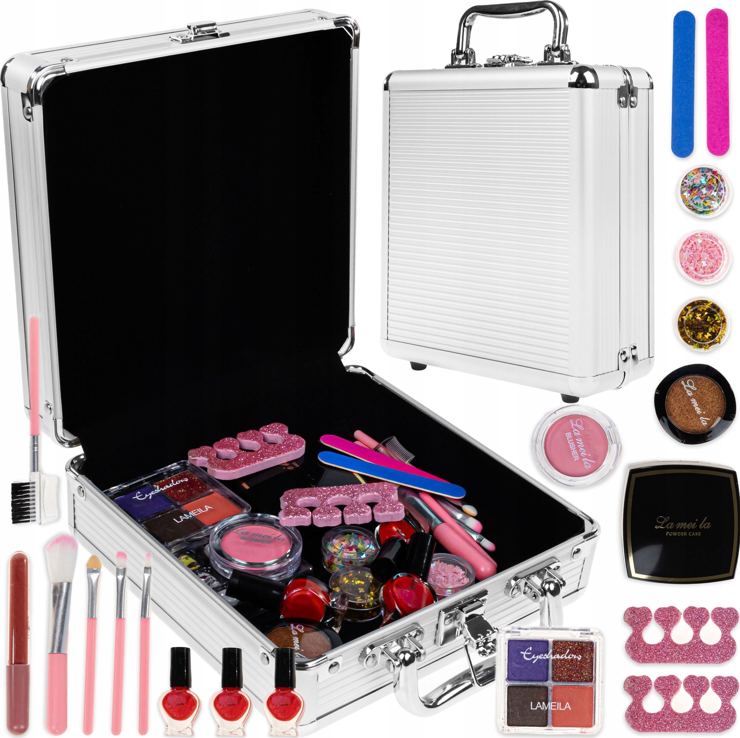 Kuferek Kosmetyki Do Makijażu I Paznokci Walizka Makijaż Dla Dziewczynki