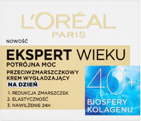 L’Oreal Paris Ekspert Wieku 40+ Przeciwzmarszczkowy krem wygładzający na dzień 50ml