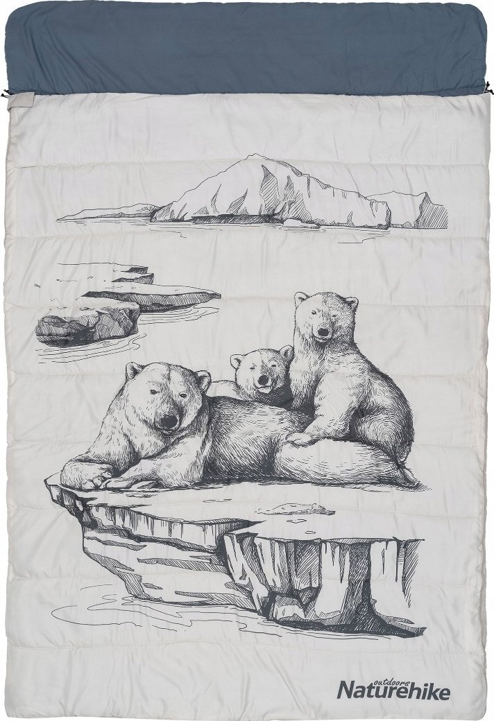 Naturehike śpiwór dwuosobowy nh21msd06-polar bear