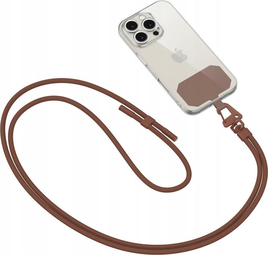 Tech-Protect TECH-PROTECT C5S ROPE CROSSBODY STRAP CHOCOLATE BROWN