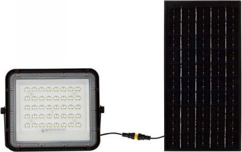 Naświetlacz V-TAC Projektor LED Solarny V-TAC 10W Pilot, AUTO, Timer, IP65 Czarny VT-80W 4000K 800lm