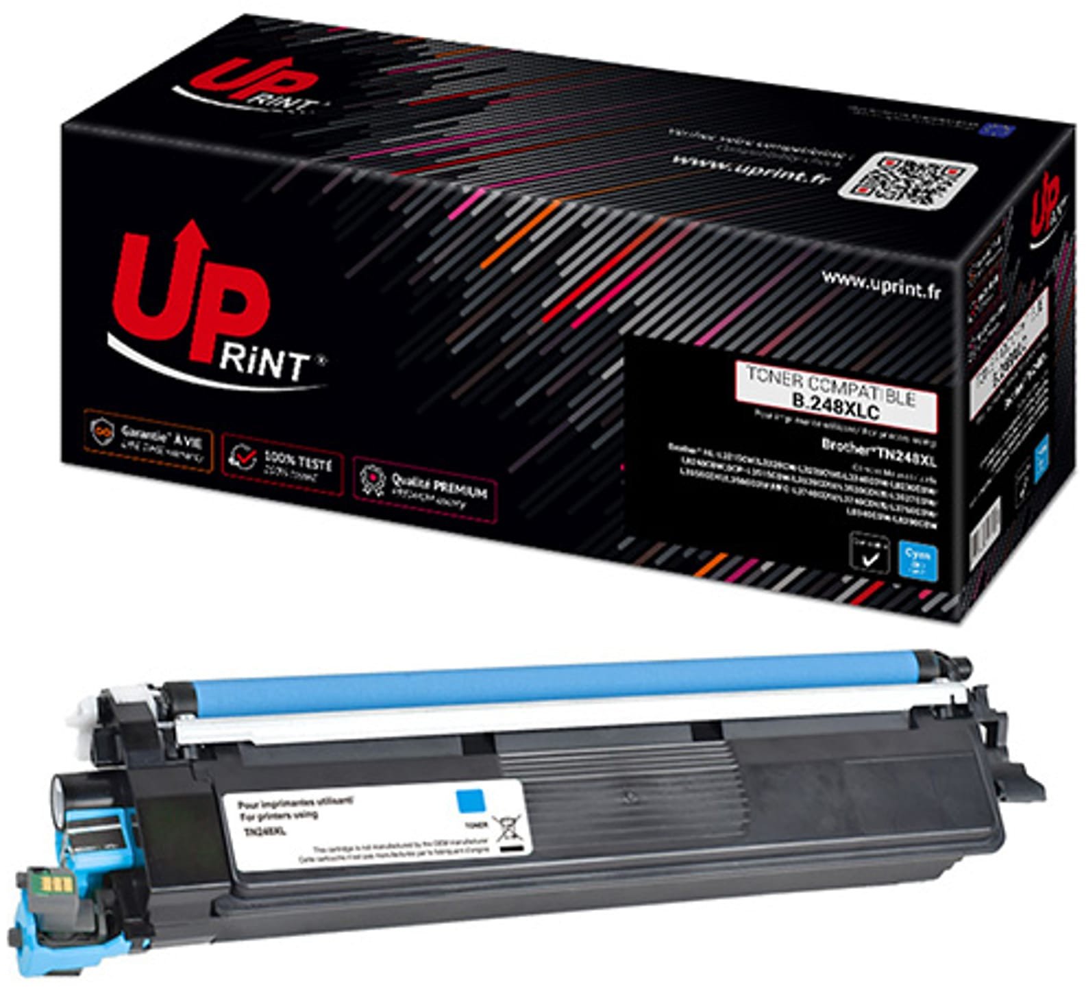 Uprint kompatybilny toner TN248XLC, cyan, 2300s
