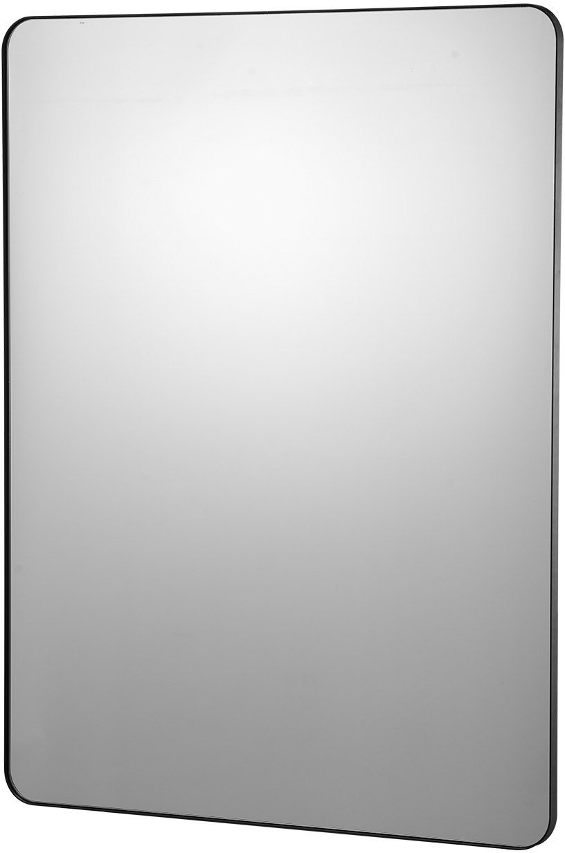 Lustro ścienne 91x122 cm prostokątne w ramie aluminiowej do łazienki