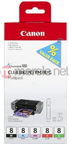 Tusz Canon CLI-8 Ink Cartridge Multi-Pack 0620B027
