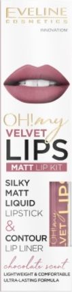 Eveline Oh My Lips Matowa pomadka i konturówka 13 Brownie Biscotti 4,5ml
