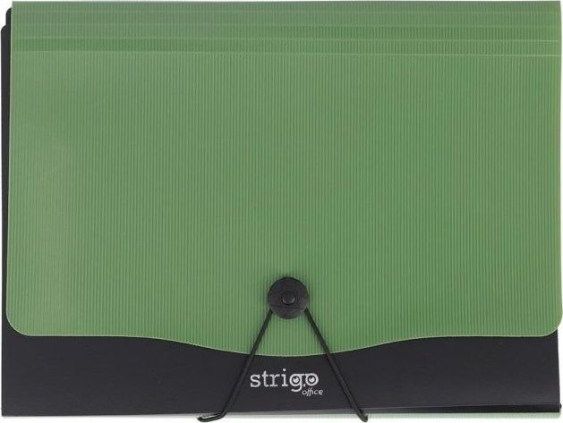 Teczka PP A4 13 przekładek STRIGO VFILE ciemnozielona