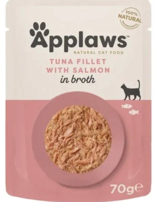 Applaws Mokra Karma Dla Kota Tuńczyk Łosoś w Bulionie 70g