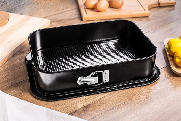 SNB FORMA TORTOWNICA PROSTOKĄTNA 340X240 NON-STICK CZARNA (990-55)