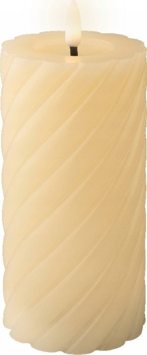 Kaemingk Świeca LED kremowa dekoracyjna 7,5x17,3cm na baterie