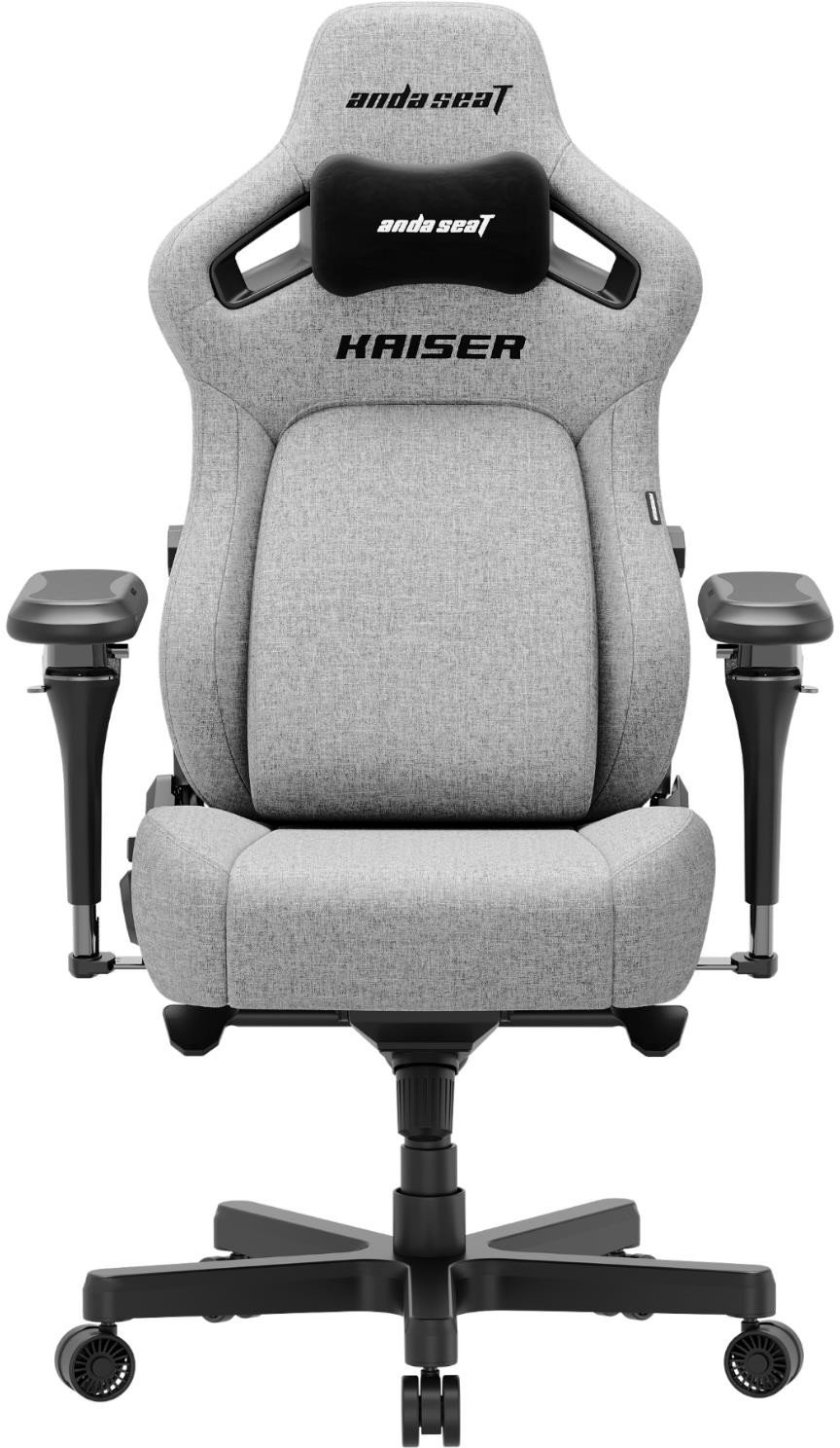 Fotel gamingowy materiałowy Anda Seat Kaiser 4 V2 Size XL Gray Fabric
