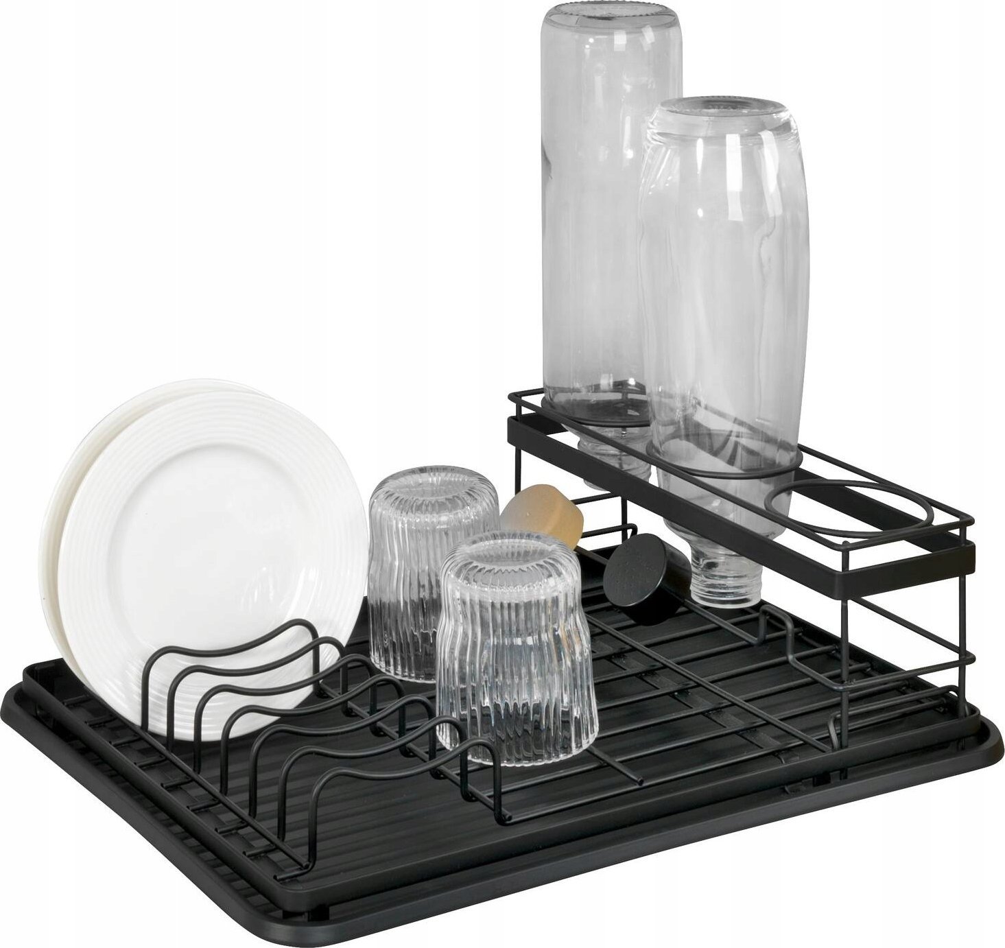 Wenko Ociekacz na naczynia ze stojakiem na butelki AMY