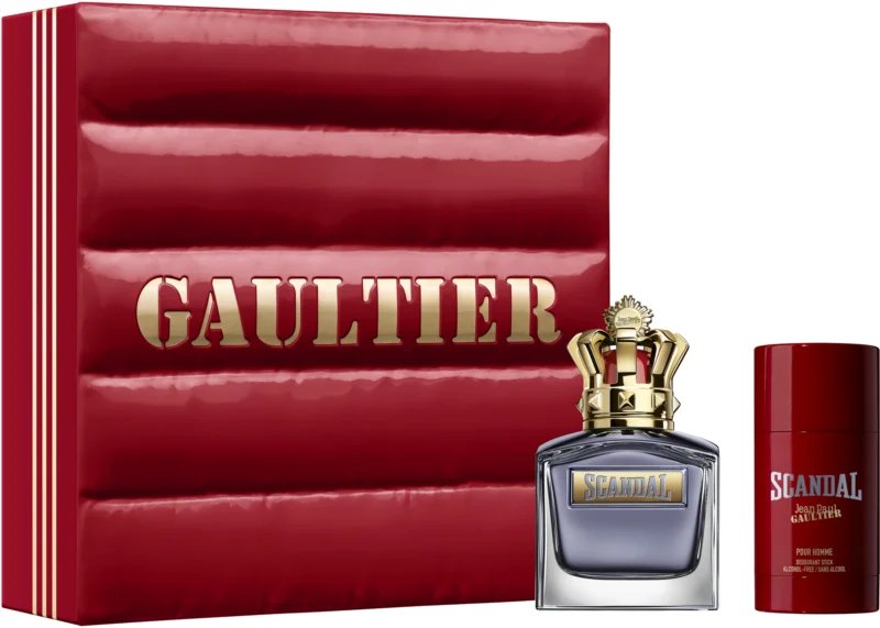 Jean Paul Gaultier Scandal Pour Homme Dezodorant W Sztyfcie Bez Alkoholu 75Ml + Woda Toaletowa Refillable - 100Ml