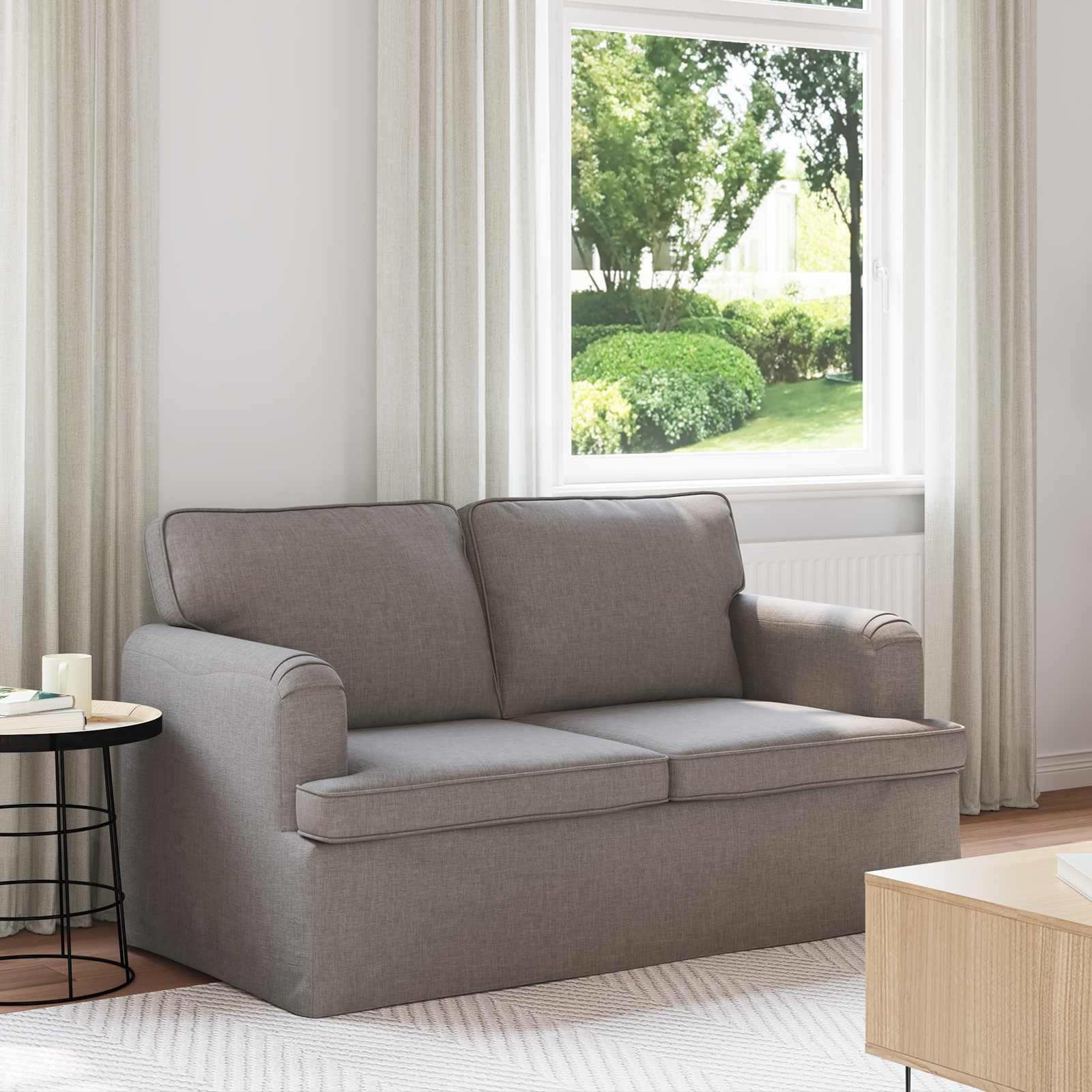 vidaXL Sofa Ciemnoszary 142 x 80 x 85 cm Metal