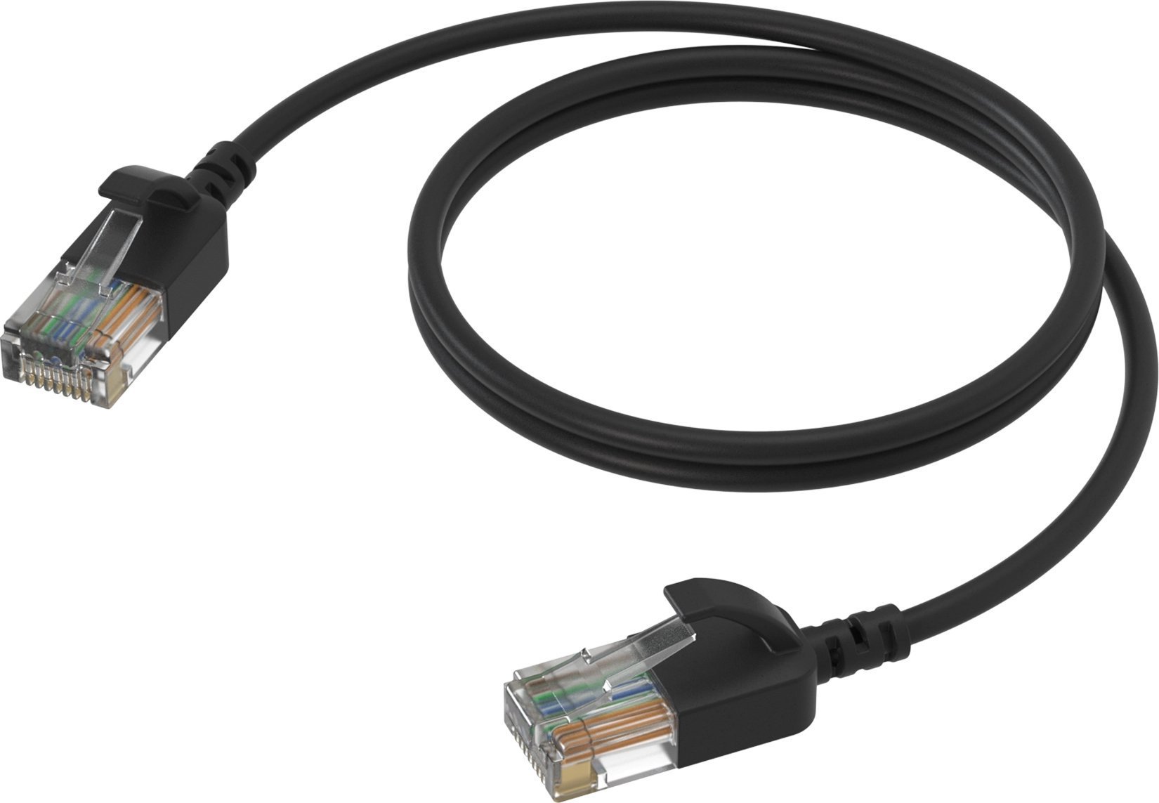 Procab PROCAB CSD560B/5 Kabel sieciowy Slimline - CAT6A RJ45 - RJ45 U/UTP wersja czarna - 5 m