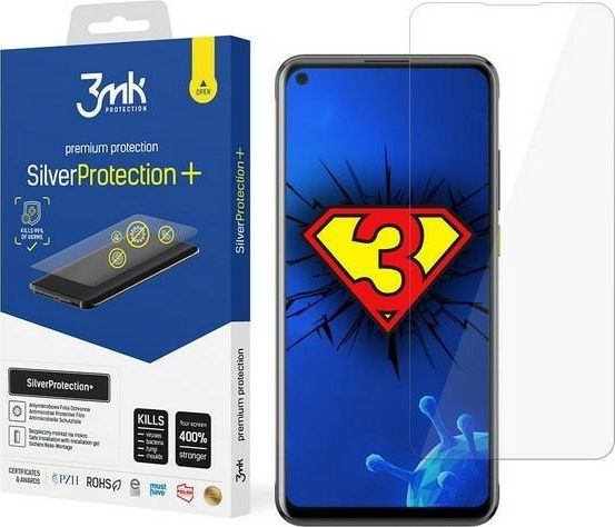 3MK 3MK Silver Protect+ HTC U20 5G Folia Antymikrobowa montowana na mokro