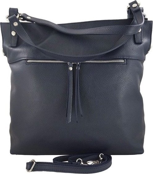 Anpa Torebka Pola Skórzana Granatowa