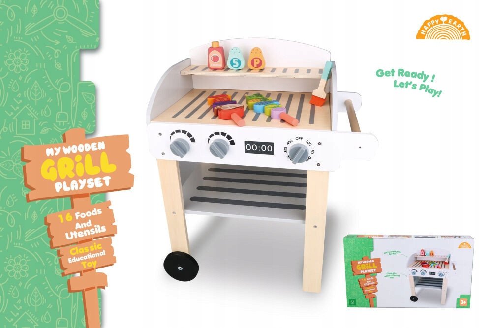 Drewniany grill z akcesoriami YWDDH135 11282