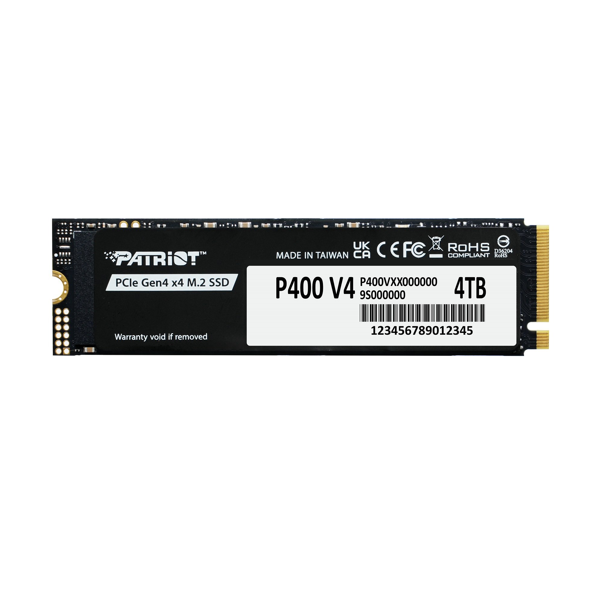 Dysk SSD Patriot P400 V4 4TB M.2 2280 PCI-E x4 Gen4 NVMe (P400VP4TBM28H)