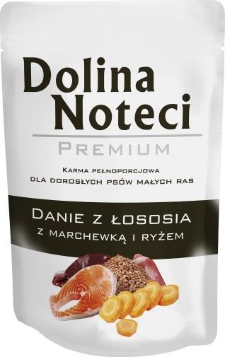 Dolina Noteci Saszetka Łosoś z marchewką i ryżem dla małych ras 100g