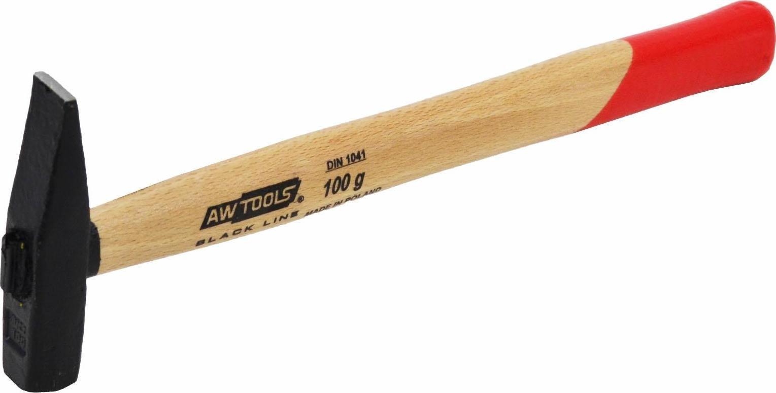 AWTools AWTOOLS MŁOTEK ŚLUSARSKI 0,1 kg TRZONEK DREWNIANY BLACK LINE AW32031BL