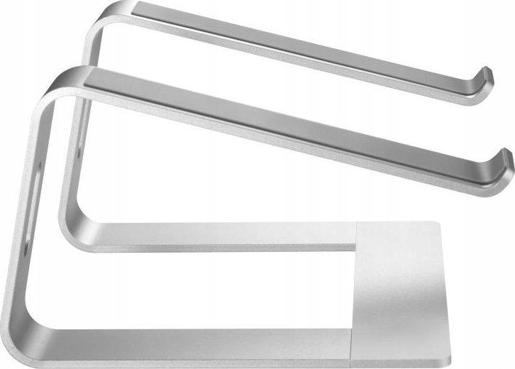 Deltaco Nešiojamiesiems kompiuterio stovas DELTACO OFFICE skirtas 11-17" įreng, aliuminis, 14 cm aukštis, sidabrinis / ARM-0531