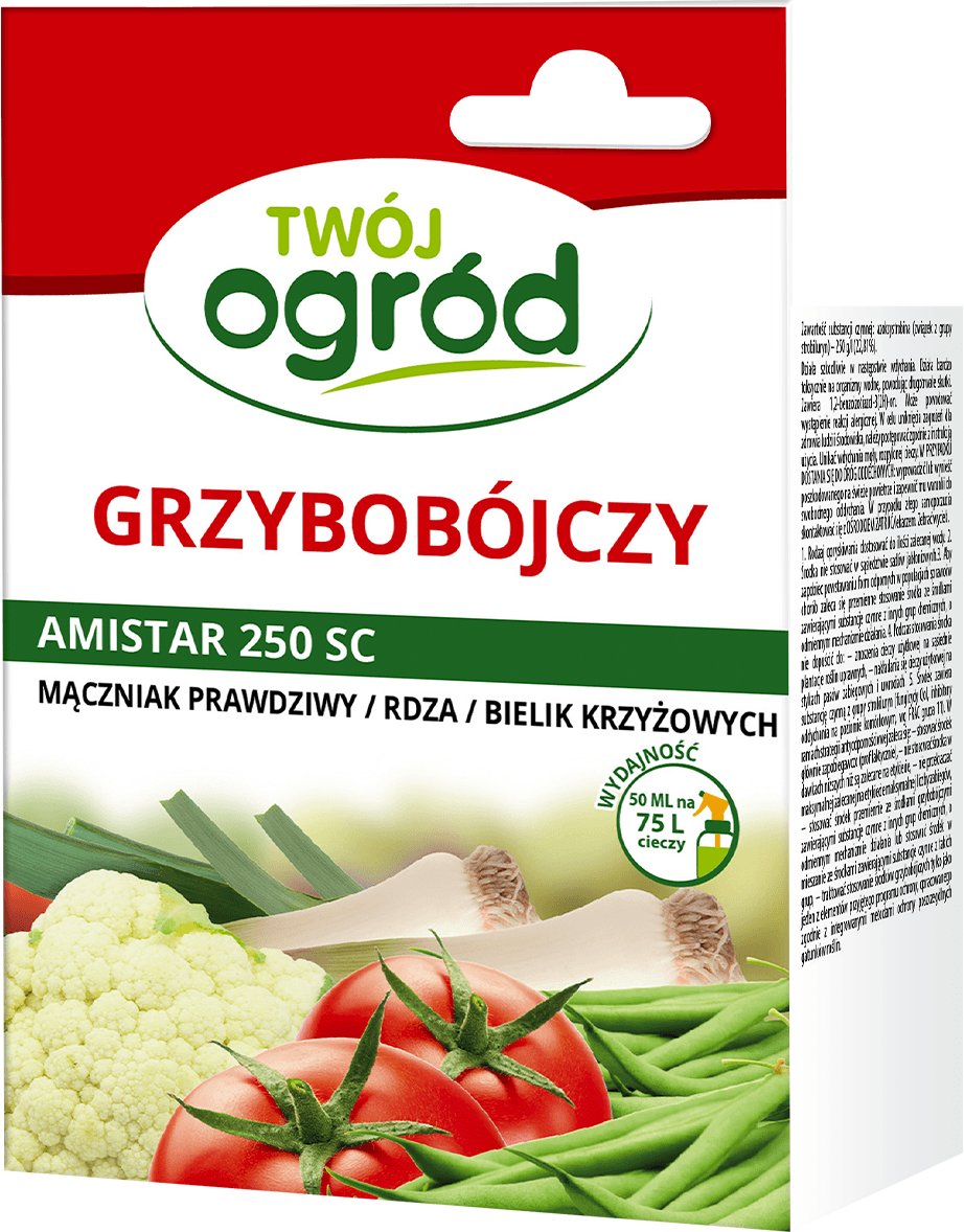Amistar 250 SC (azoksystrobina) Twój Ogród - środek grzybobójczy 50ml