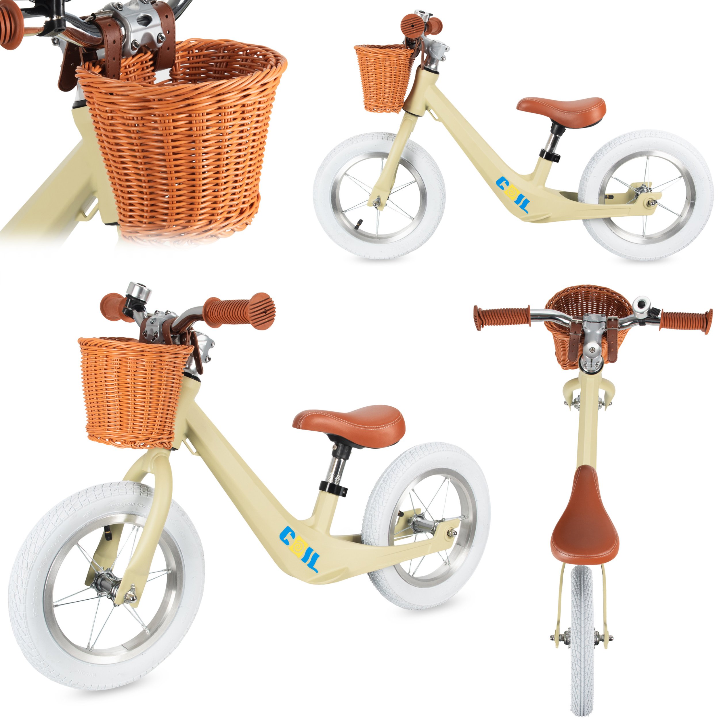 Coil rowerek biegowy magnezowy z koszyczkiem zielony